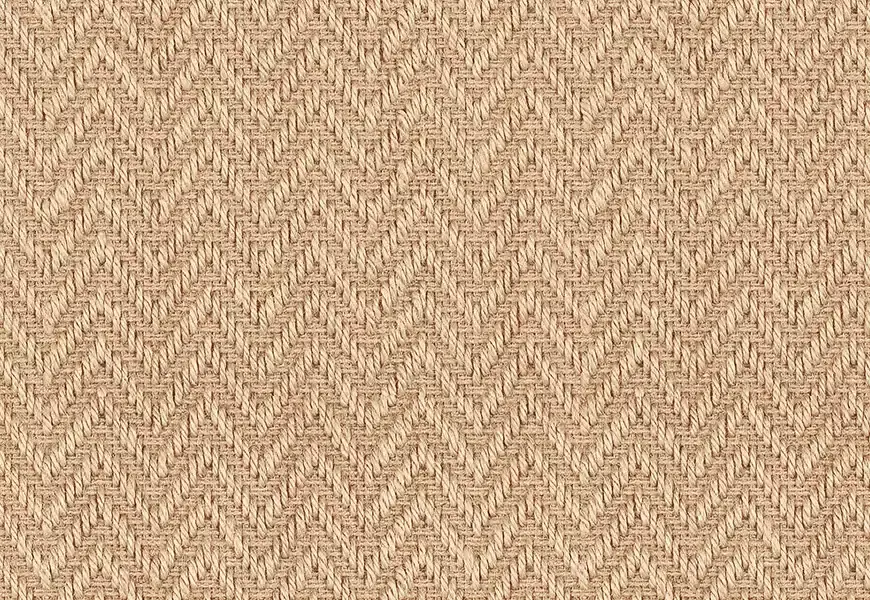 Jute Chevron Natural Carpet