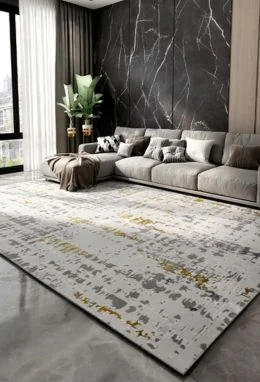 Elegant living room floor coverings