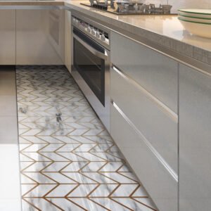 Geometric Gold and Marble