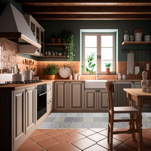 Moroccan style tile effect