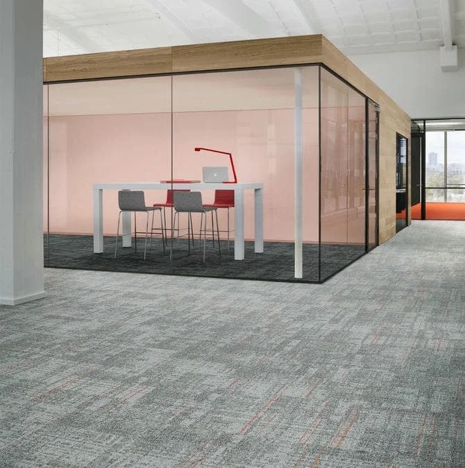 Minimalist Office Carpet in a Luxury Workspace